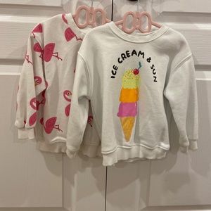Baby/Toddler Zara sweatshirts - Pack of Two - 18-24 months